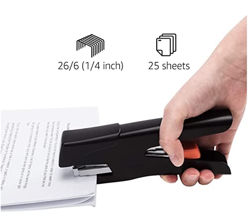 Modern Basics Effortless Handheld Plier Stapler, 25 Sheet Capacity, Heavy for Daily Use