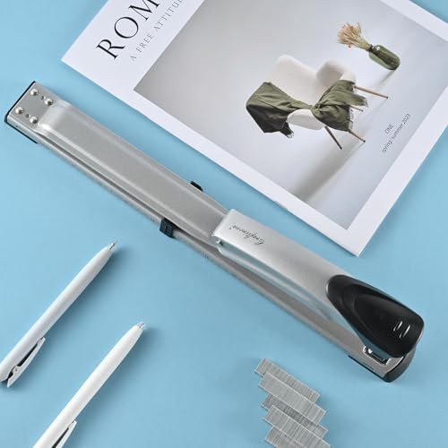 Modern Long Reach Stapler,with 2000 Staples & Stapler Remover