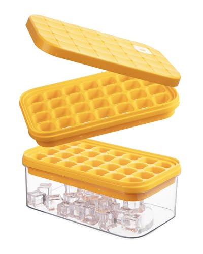 Minimalist Brigii Ice Cube Tray with Lid & Storage Bin, 56 Set