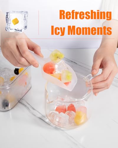Minimalist Brigii Ice Cube Tray with Lid & Storage Bin, 56 Set