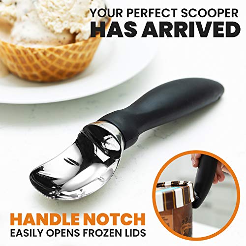 Minimalist Spring Chef Heavy Duty Ice Cream Scoop with Comfortable Set