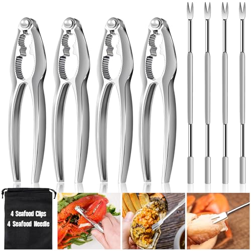 8 Pcs Lobster Crackers and Picks Set,