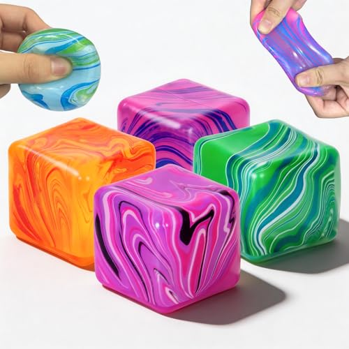 Eco-Friendly 4 Pcs Stress Cube Squishies Fidget Toys, Set