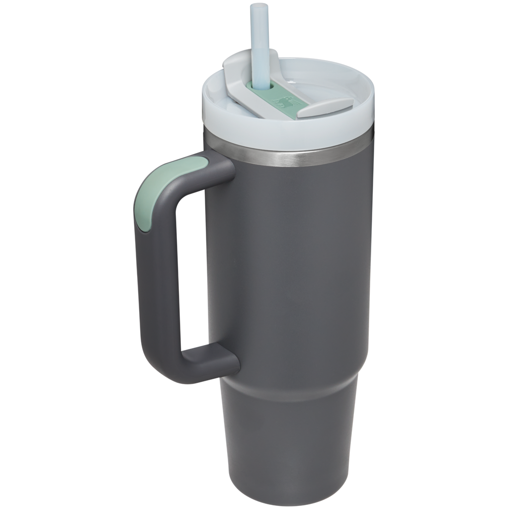 Insulated Travel The Quencher H2.0 Flowstate Tumbler | Stanley Create D331C - Double-Wall Vacuum Insulated Travel Tumbler with Straw Detail