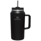 Large Capacity The Quencher H2.0 Flowstate Tumbler D033Q - Double-Wall Vacuum Insulated Travel Tumbler with Straw - Black