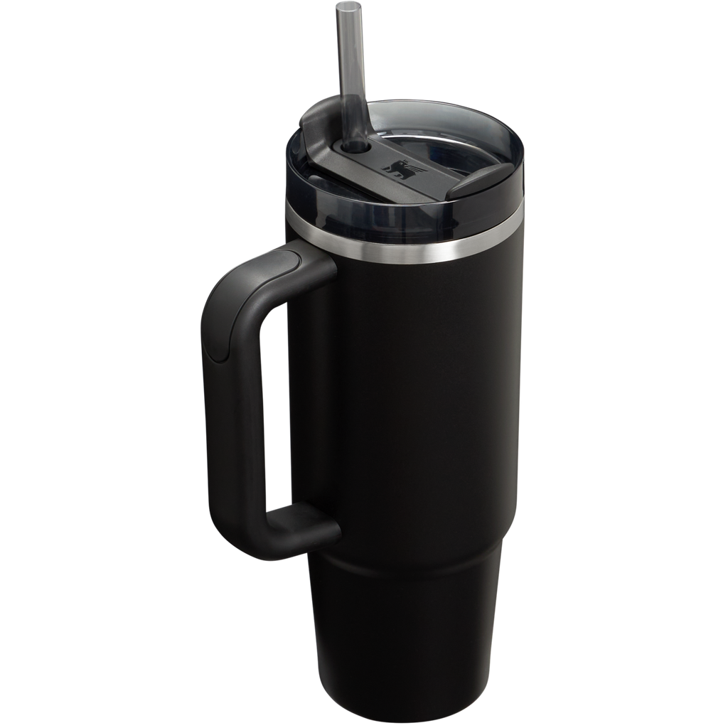 Insulated Travel The Quencher H2.0 Flowstate Tumbler | Stanley Create D331C - Double-Wall Vacuum Insulated Travel Tumbler with Straw Detail
