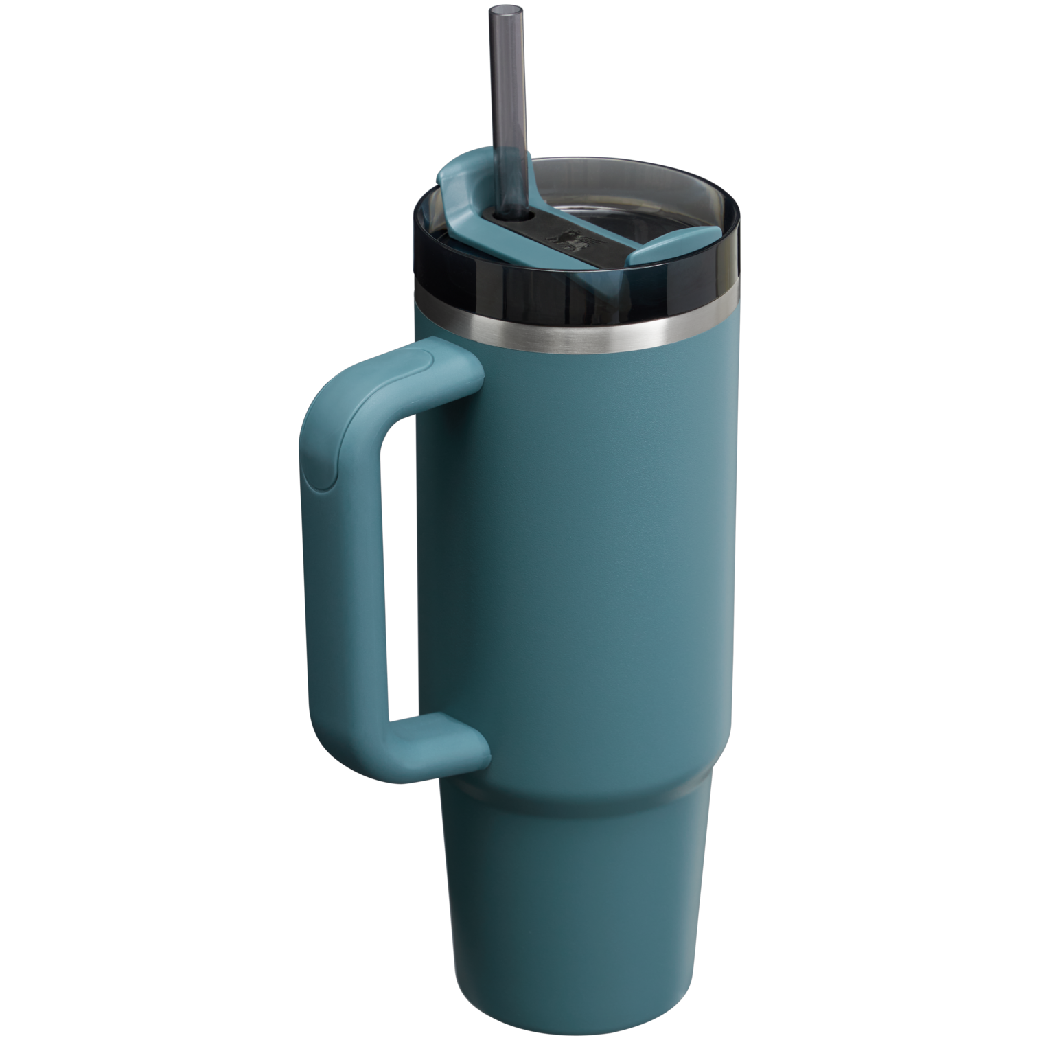 Insulated Travel The Quencher H2.0 Flowstate Tumbler | Stanley Create D331C - Double-Wall Vacuum Insulated Travel Tumbler with Straw Detail