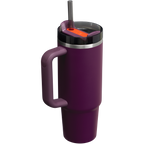Insulated Travel The Quencher H2.0 Flowstate Tumbler | Stanley Create D331C - Double-Wall Vacuum Insulated Travel Tumbler with Straw Detail