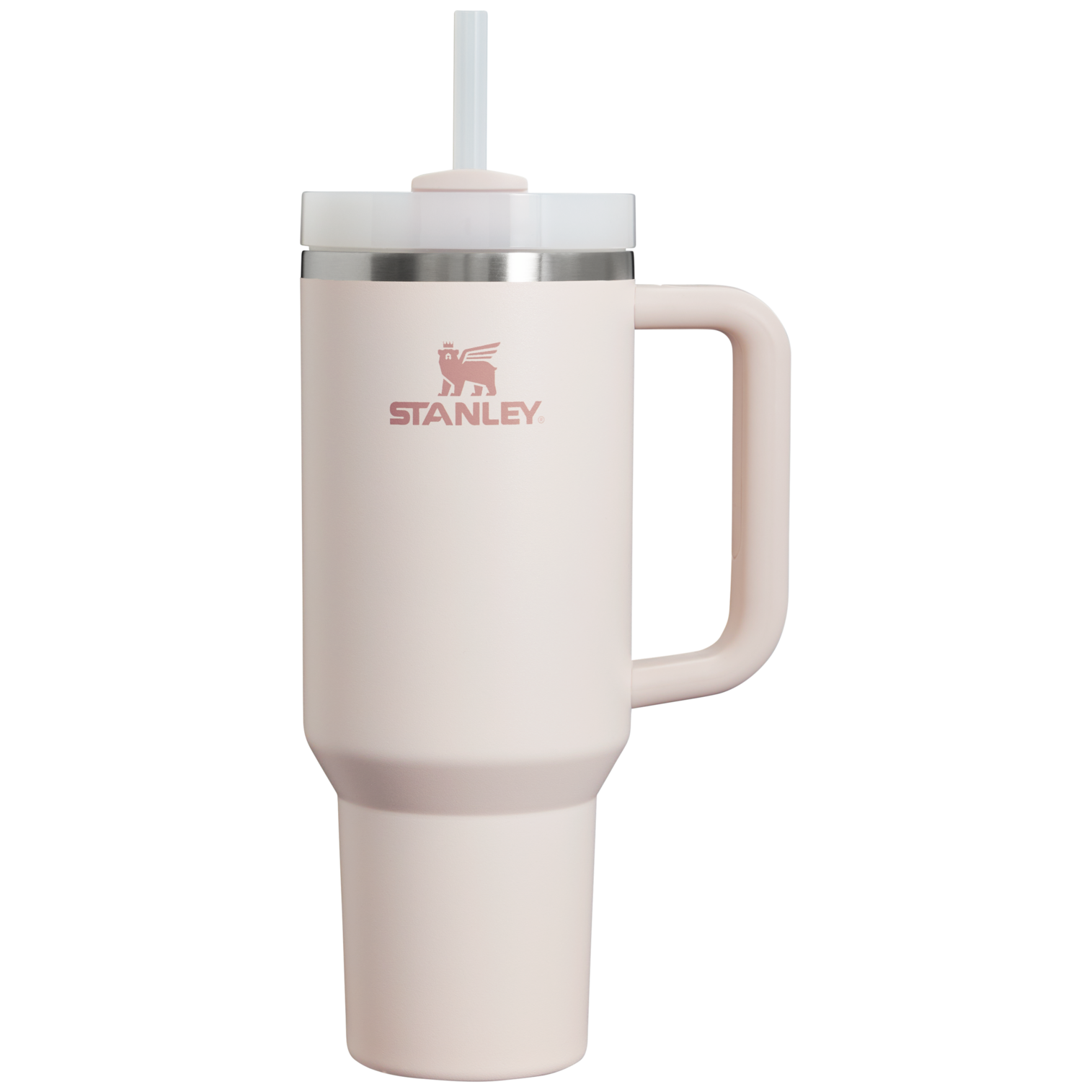 Splash-Resistant FlowState The Quencher H2.0 Flowstate Tumbler D050X - 40oz Large Capacity Car-Cup Friendly Quencher - Rose Quartz 2.0