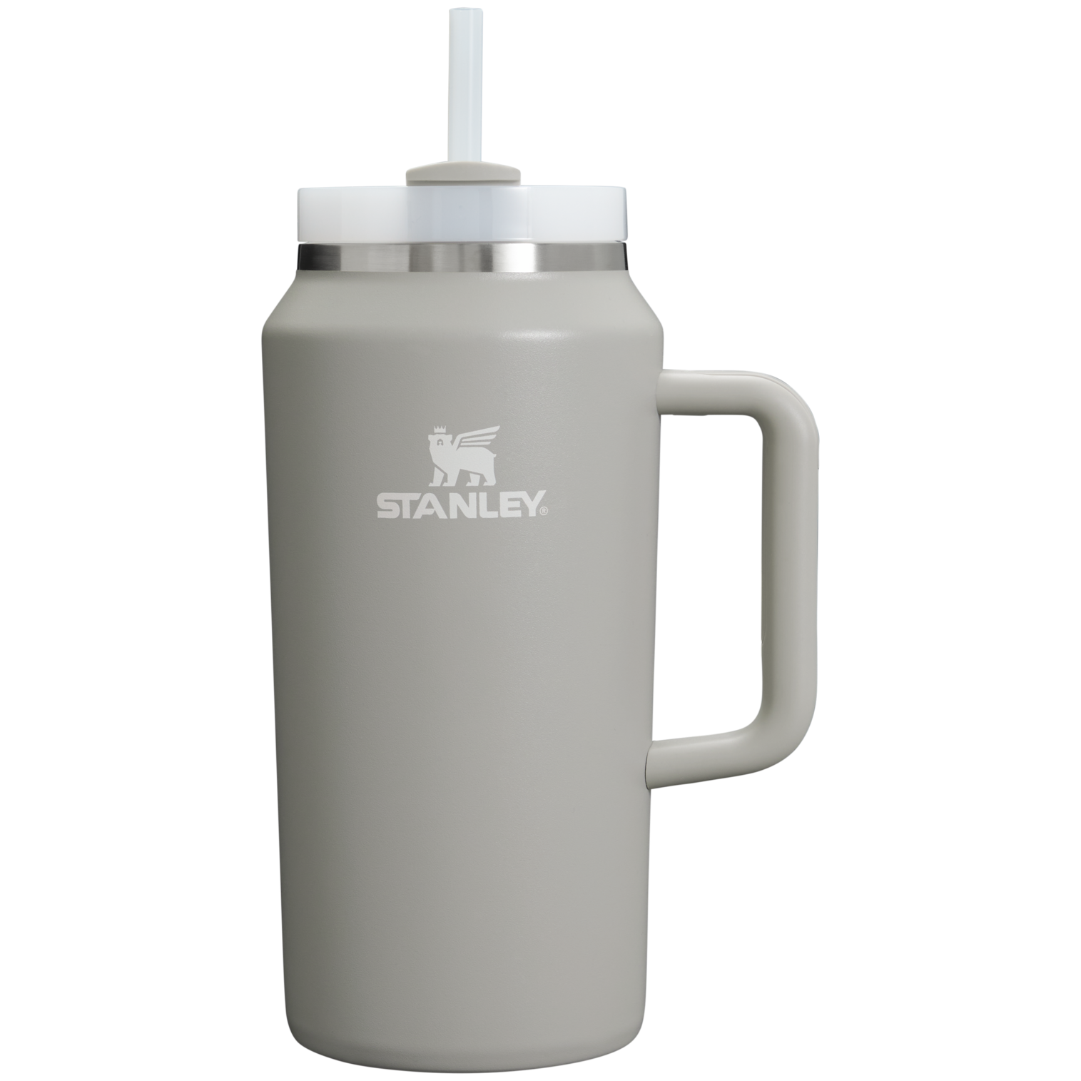 Large Capacity The Quencher H2.0 Flowstate Tumbler D033Q - Double-Wall Vacuum Insulated Travel Tumbler with Straw - Ash
