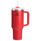 Splash-Resistant FlowState The Quencher H2.0 Flowstate Tumbler D050X - 40oz Large Capacity Car-Cup Friendly Quencher - Chili Red