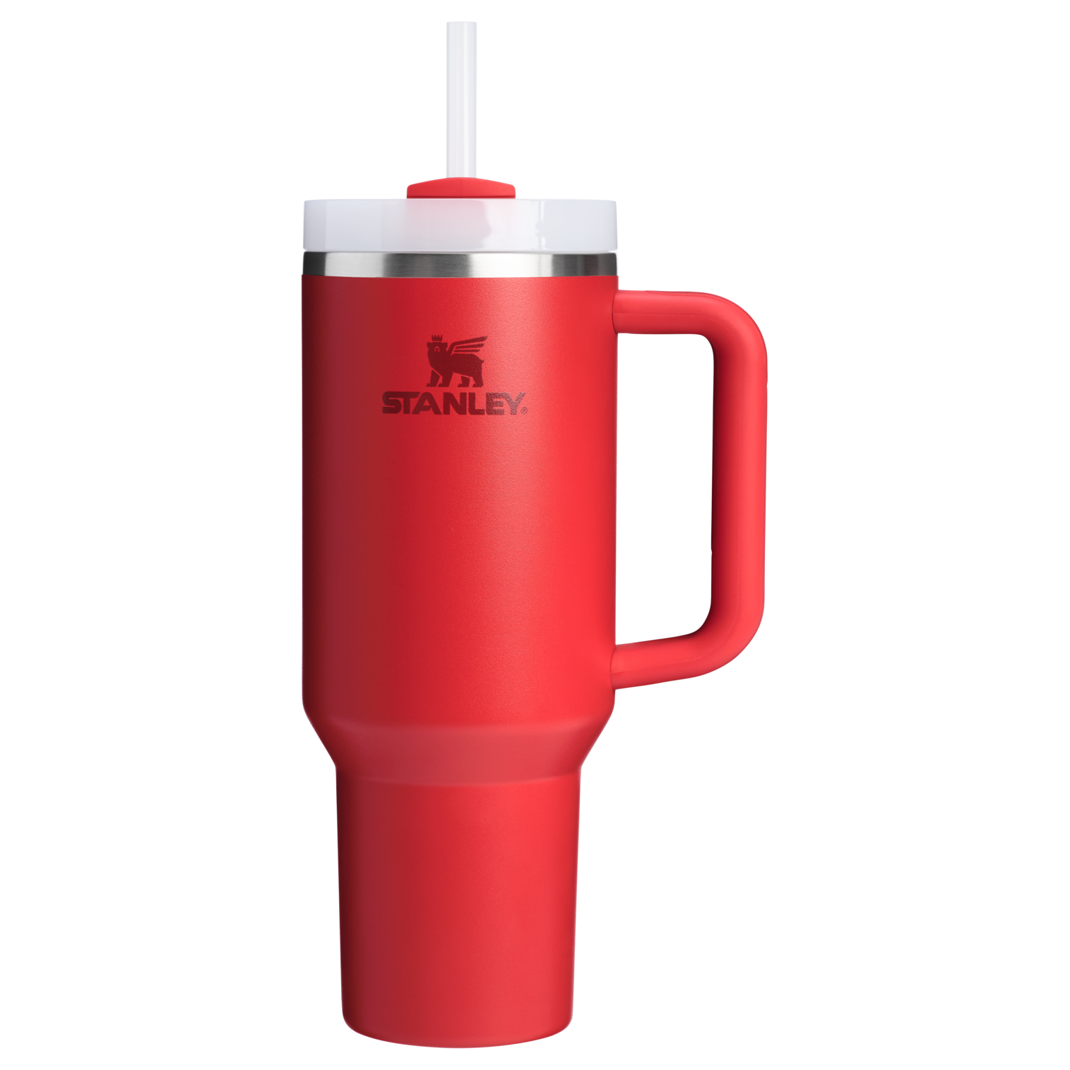 Splash-Resistant FlowState The Quencher H2.0 Flowstate Tumbler D050X - 40oz Large Capacity Car-Cup Friendly Quencher - Chili Red
