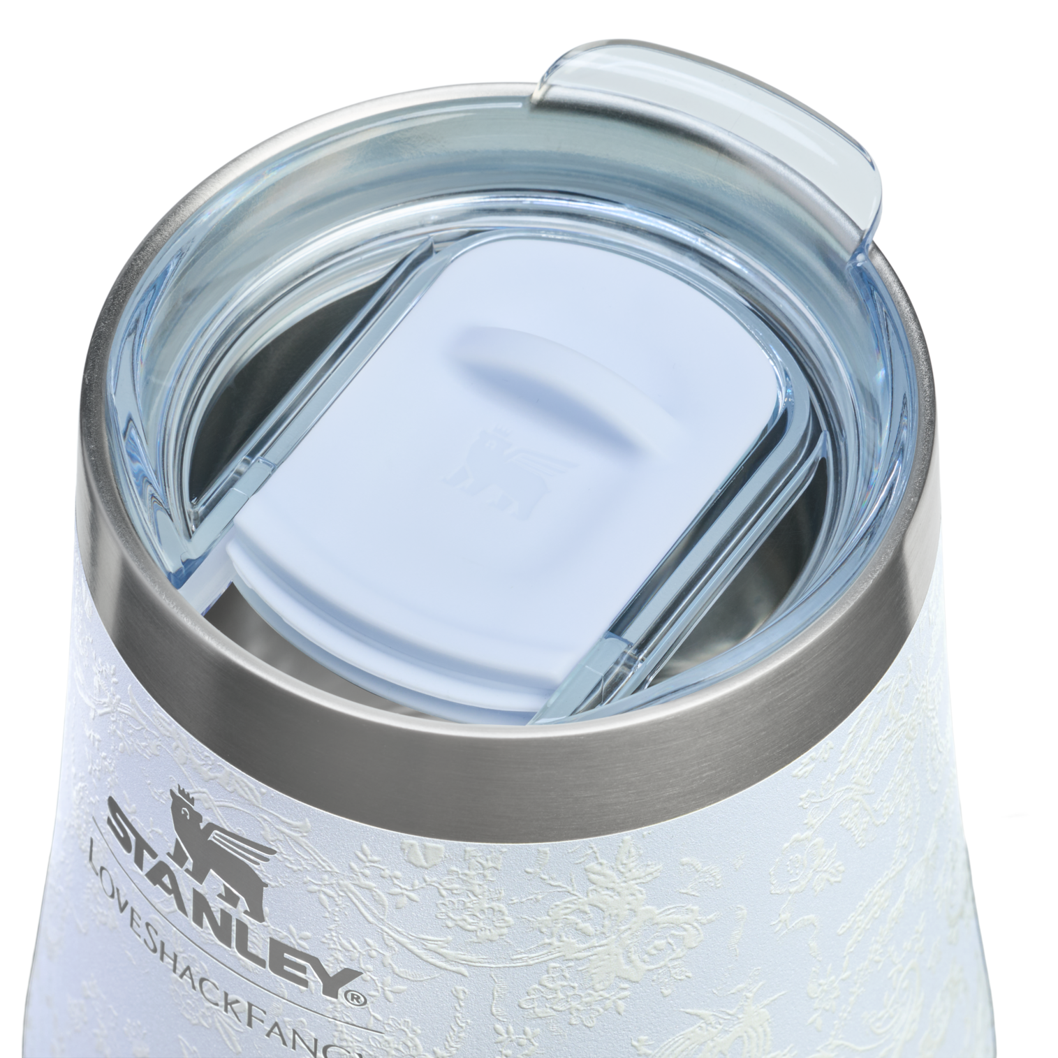 Premium Matte Stanley 1913 x LoveShackFancy Holiday Reserve Wine Tumbler D204X - Reserve Collection Stainless Steel Whiskey Cup Detail