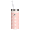 Heavy-Duty Tote The Everyday Slim Can Cooler Cup D350R - Julienne Series Portable Picnic Chiller Tote - Rose Quartz Rattan
