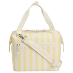 Portable Mini The All Day Julienne Mini Cooler D349V - Leak-Proof Insulated Mini Cooler Bag for Lunch - Cream Picnic Stripe