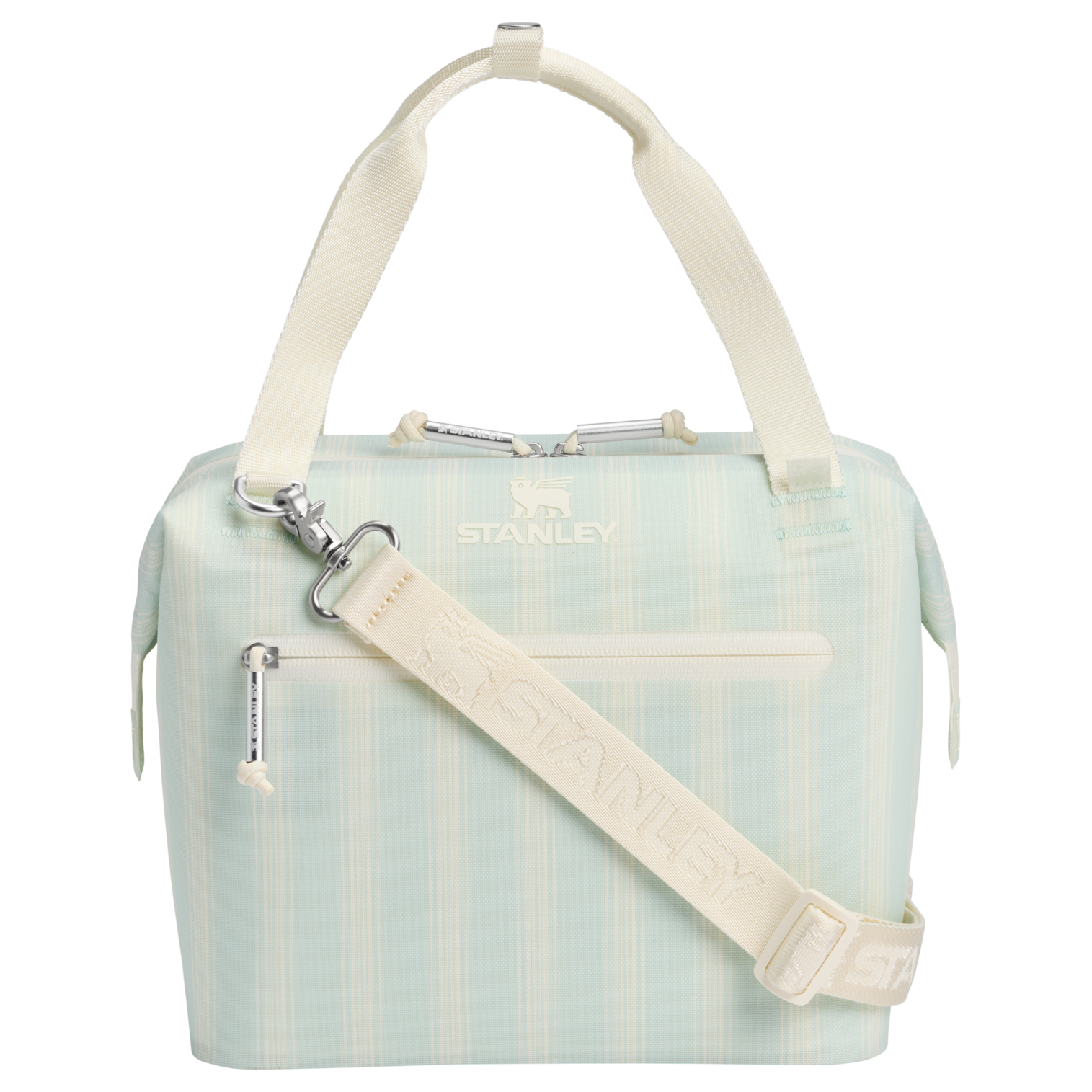 Portable Mini The All Day Julienne Mini Cooler D349V - Leak-Proof Insulated Mini Cooler Bag for Lunch - Mist Picnic Stripe
