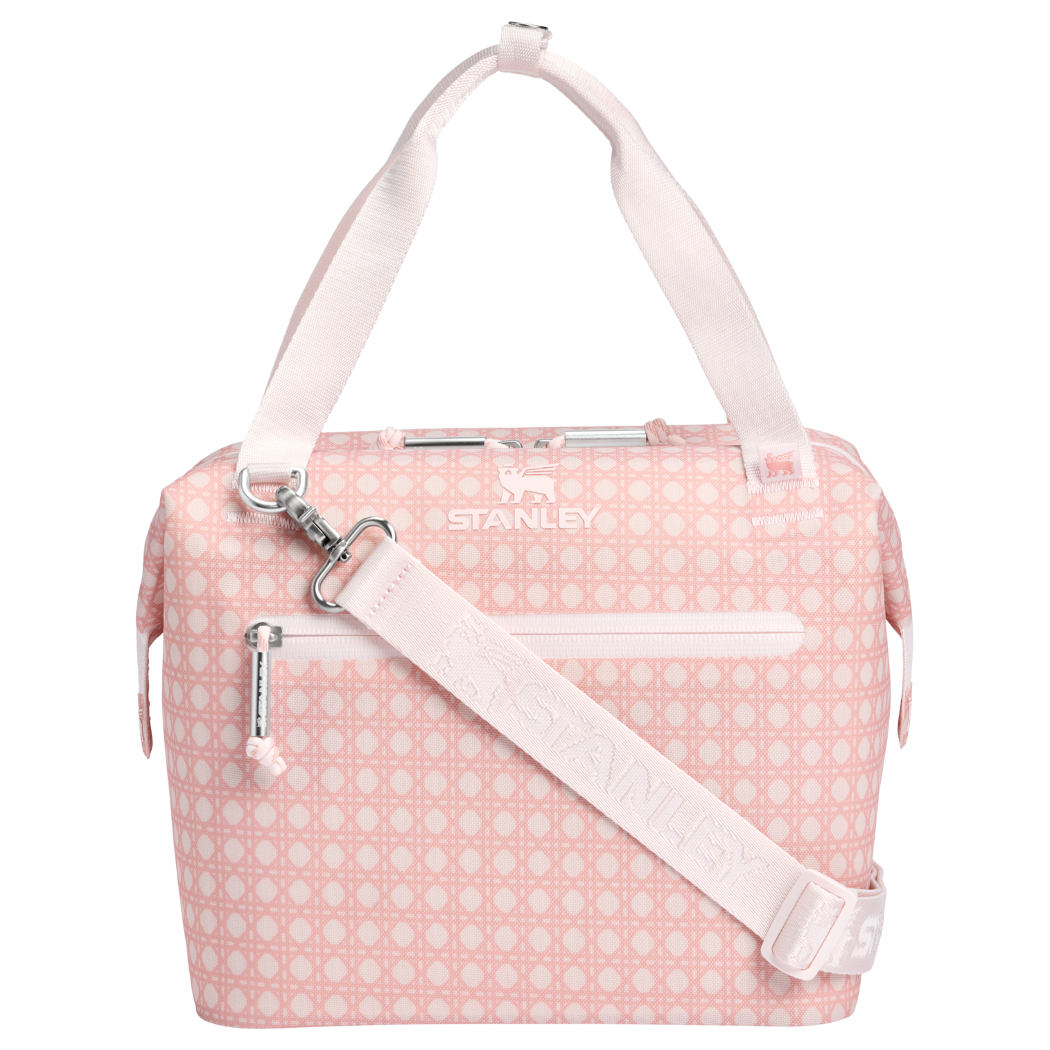 Portable Mini The All Day Julienne Mini Cooler D349V - Leak-Proof Insulated Mini Cooler Bag for Lunch - Rose Quartz Rattan