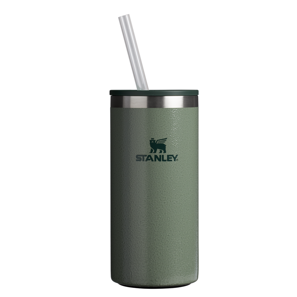 Premium All-Weather The Everyday Tall Can Cooler Cup D117J - Leak-Proof Insulated Mini Cooler Bag for Lunch - Hammertone Green