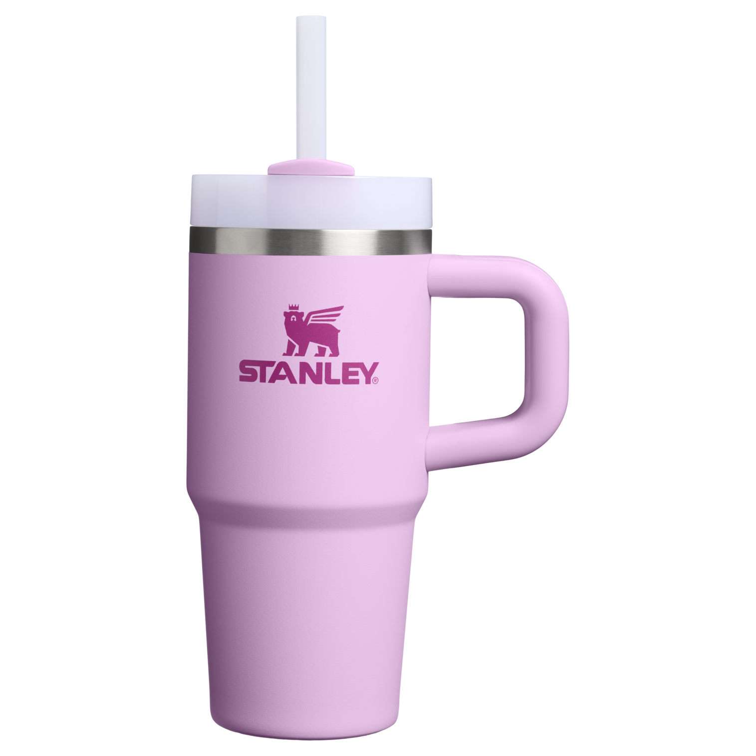 Splash-Resistant FlowState The Quencher H2.O Flowstate Tumbler | Stanley Create D291F - FlowState 3-Position Lid Insulated Travel Mug - Soft Orchid
