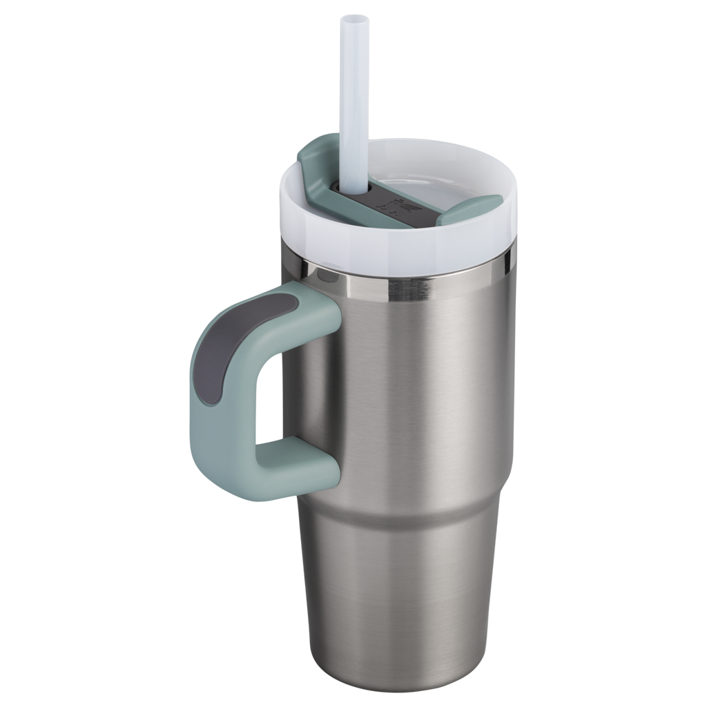 Splash-Resistant FlowState The Quencher H2.O Flowstate Tumbler D068Z - FlowState 3-Position Lid Insulated Travel Mug Detail