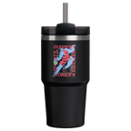 Double-Wall Vacuum The Quencher H2.0 Flowstate Tumbler D341T - Double-Wall Vacuum Insulated Travel Tumbler with Straw - Tournament Black