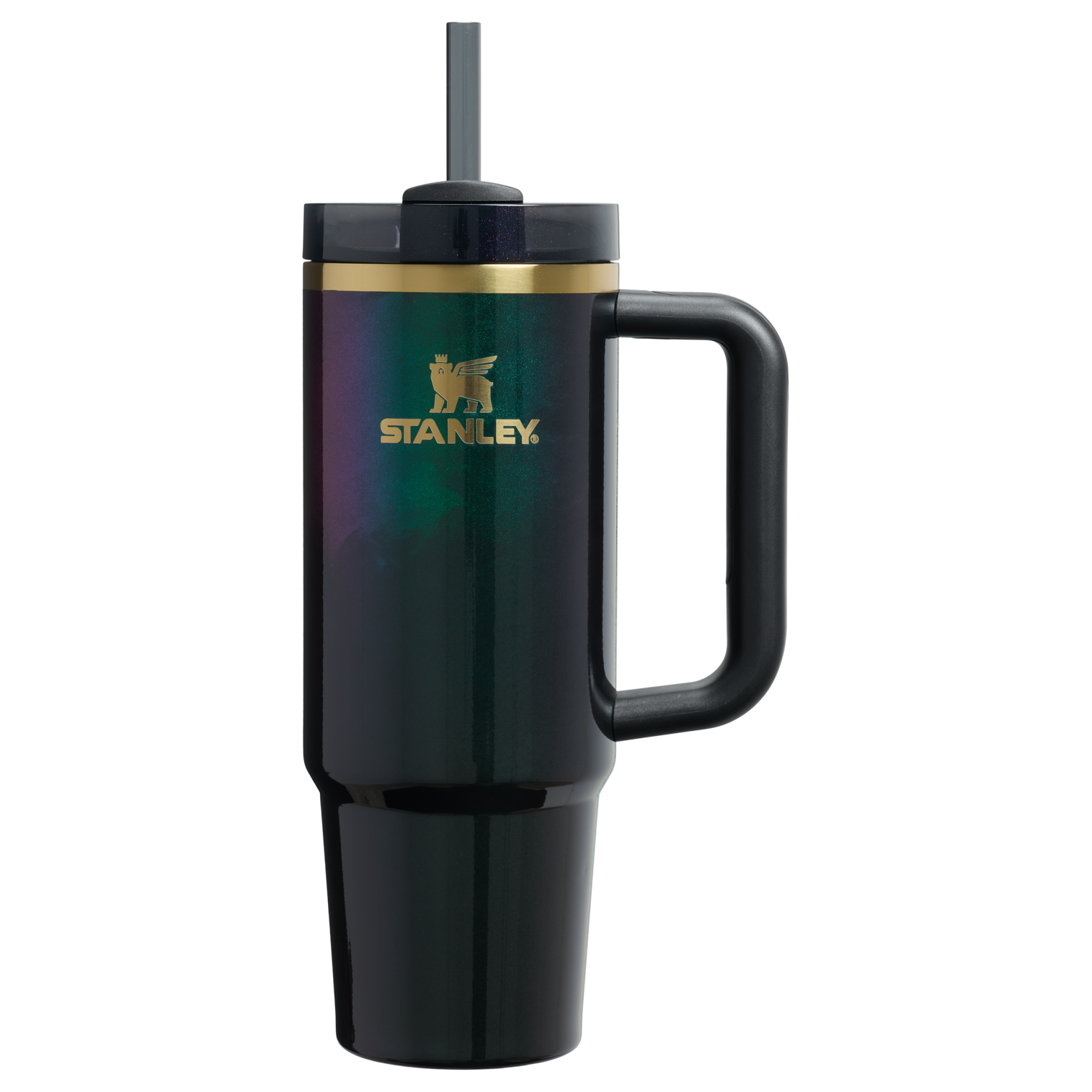 Insulated Travel The Wicked for Good Quencher H2.0 Flowstate Tumbler D246P - Double-Wall Vacuum Insulated Travel Tumbler with Straw - Elphaba For Good