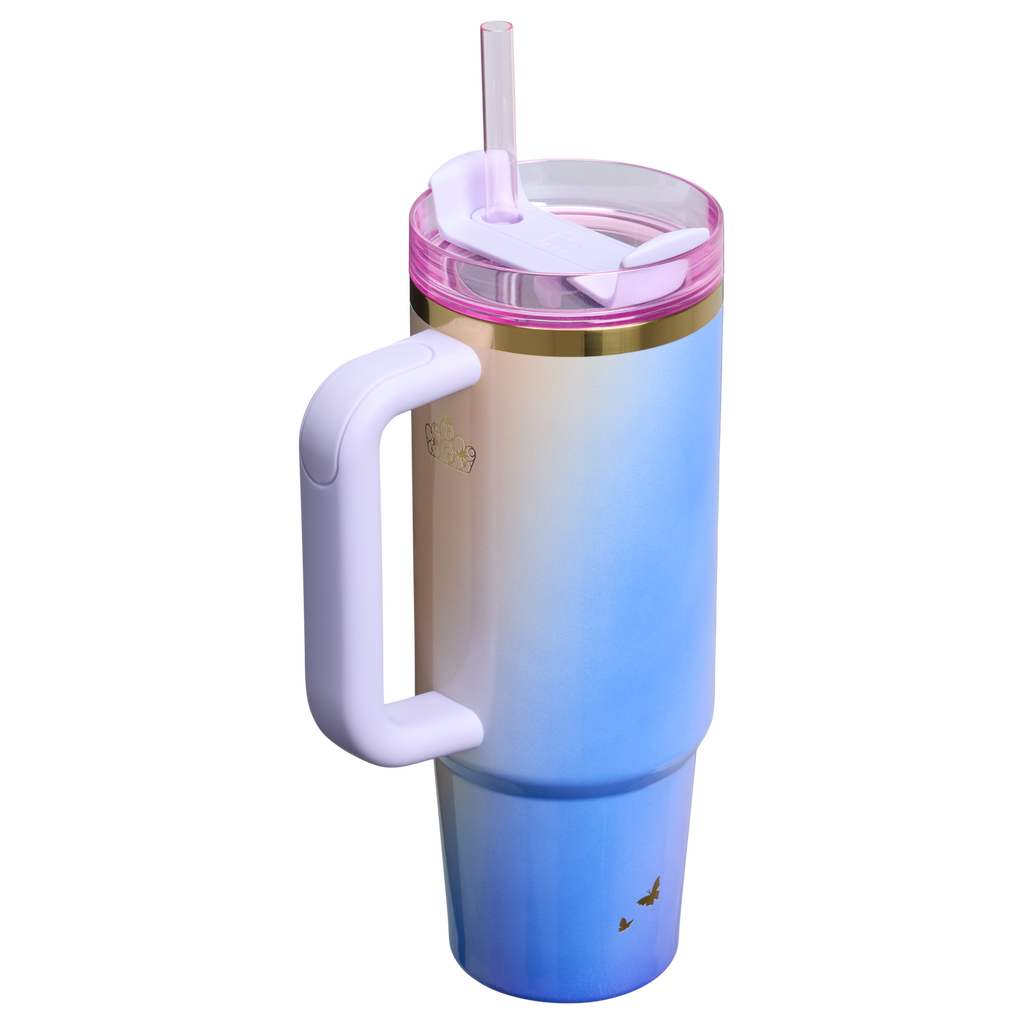 Insulated Travel The Wicked for Good Quencher H2.0 Flowstate Tumbler D246P - Double-Wall Vacuum Insulated Travel Tumbler with Straw Detail