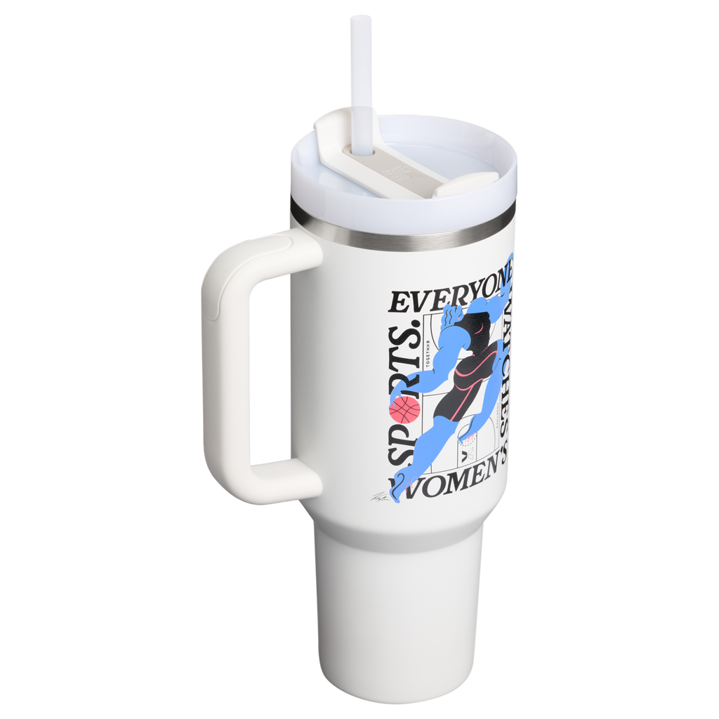 Insulated Travel The Quencher H2.0 Flowstate Tumbler D340Y - Double-Wall Vacuum Insulated Travel Tumbler with Straw Detail