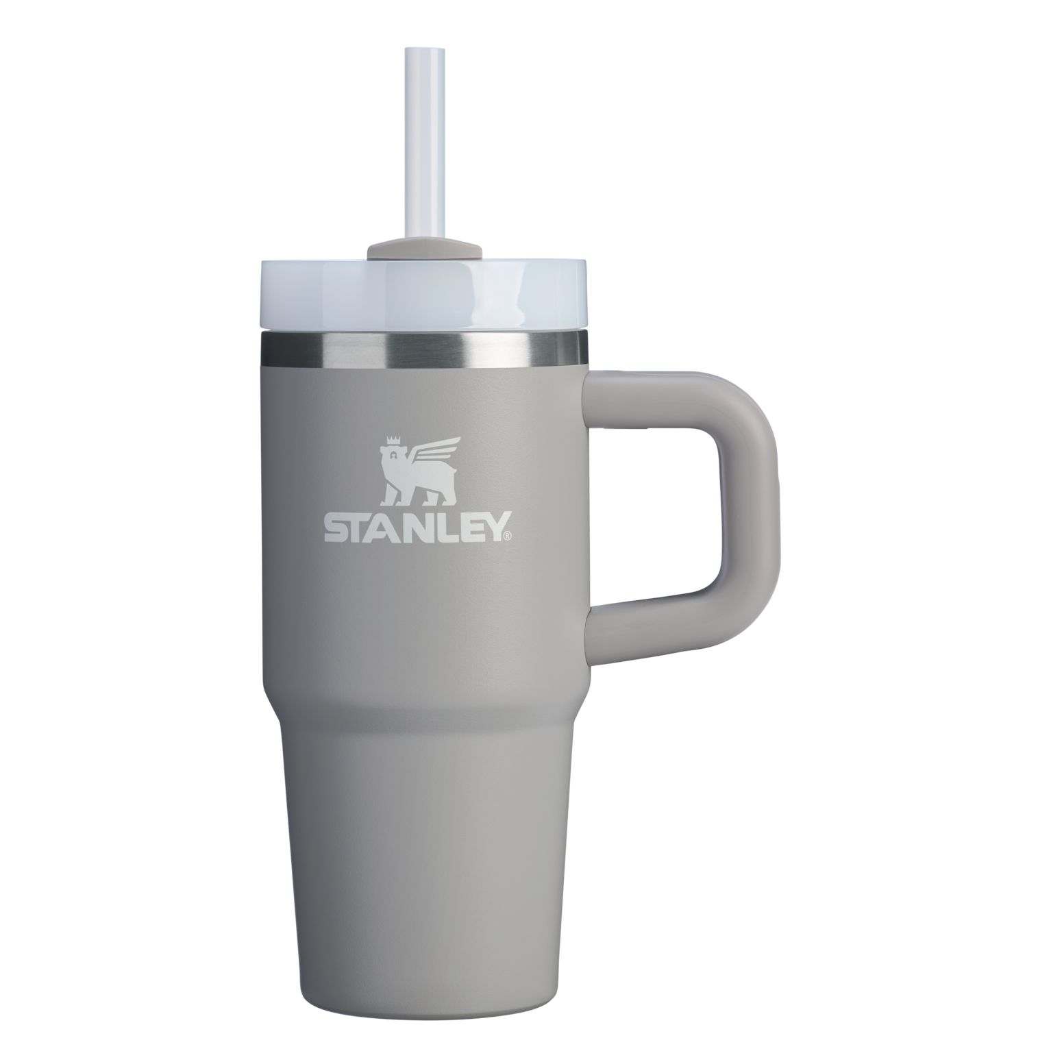 Splash-Resistant FlowState The Quencher H2.O Flowstate Tumbler D068Z - FlowState 3-Position Lid Insulated Travel Mug - Ash