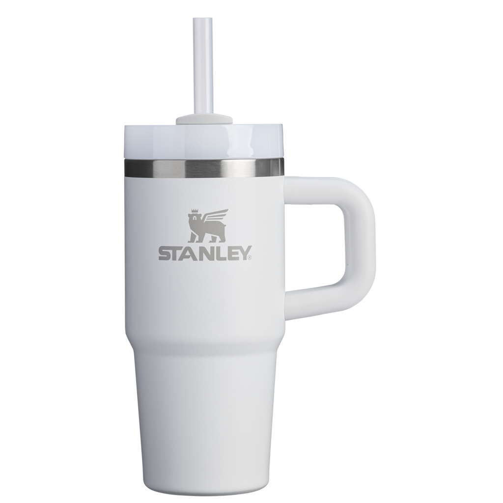 Splash-Resistant FlowState The Quencher H2.O Flowstate Tumbler | Stanley Create D291F - FlowState 3-Position Lid Insulated Travel Mug - Frost