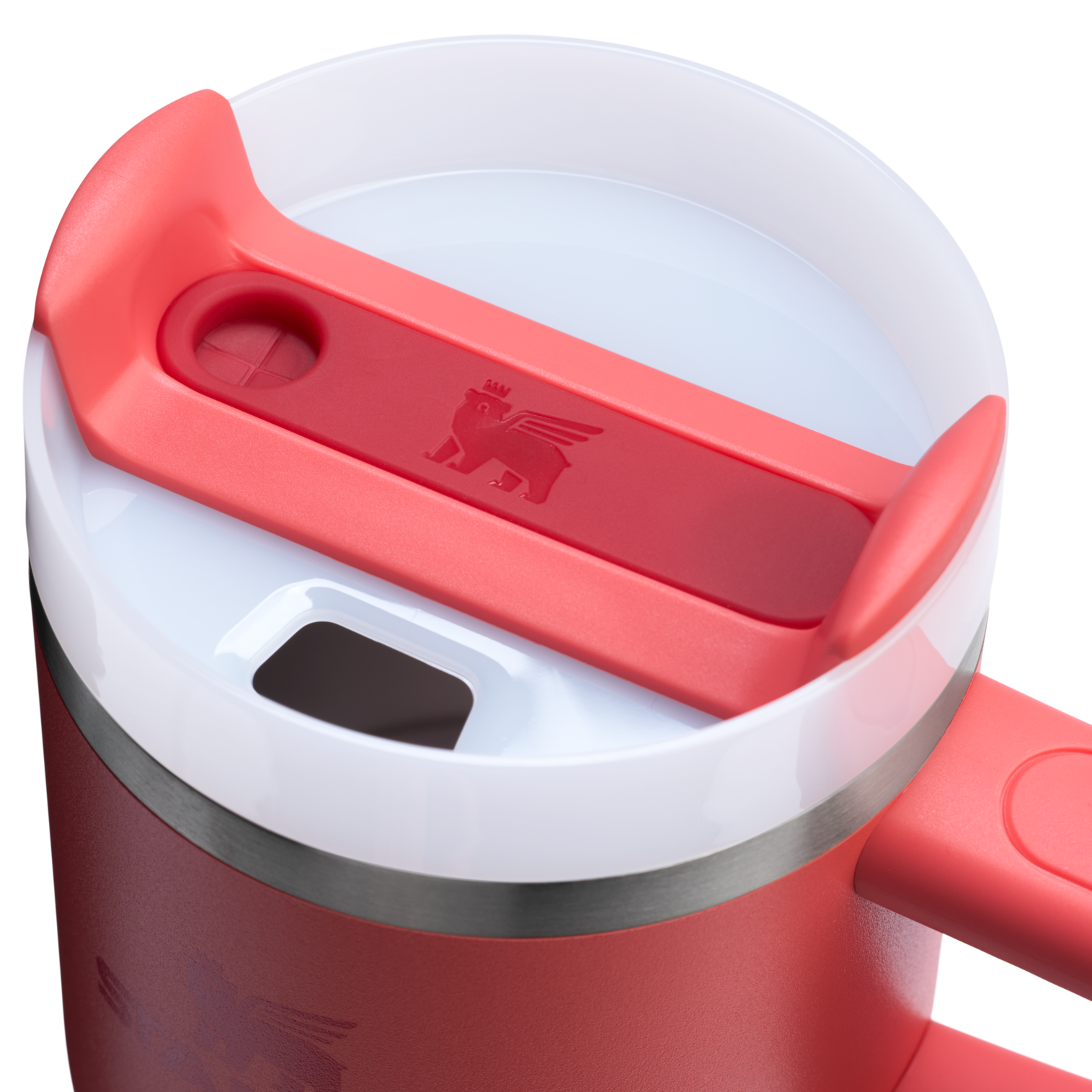 Insulated Travel The Quencher H2.O Flowstate Tumbler with Handle | Stanley Create D309N - FlowState 3-Position Lid Insulated Travel Mug Detail