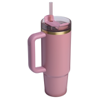 Insulated Travel The Quencher H2.0 Flowstate Tumbler | Stanley Create D331C - Double-Wall Vacuum Insulated Travel Tumbler with Straw Detail