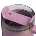 Insulated Travel The Quencher H2.0 Flowstate Tumbler | Stanley Create D331C - Double-Wall Vacuum Insulated Travel Tumbler with Straw Detail
