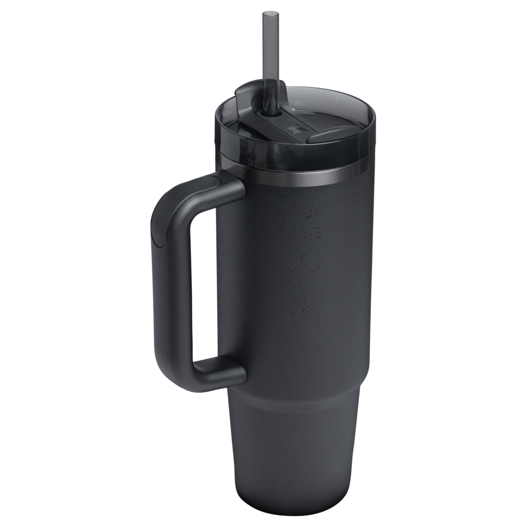 Insulated Travel The Quencher H2.0 Flowstate Tumbler | Stanley Create D331C - Double-Wall Vacuum Insulated Travel Tumbler with Straw Detail