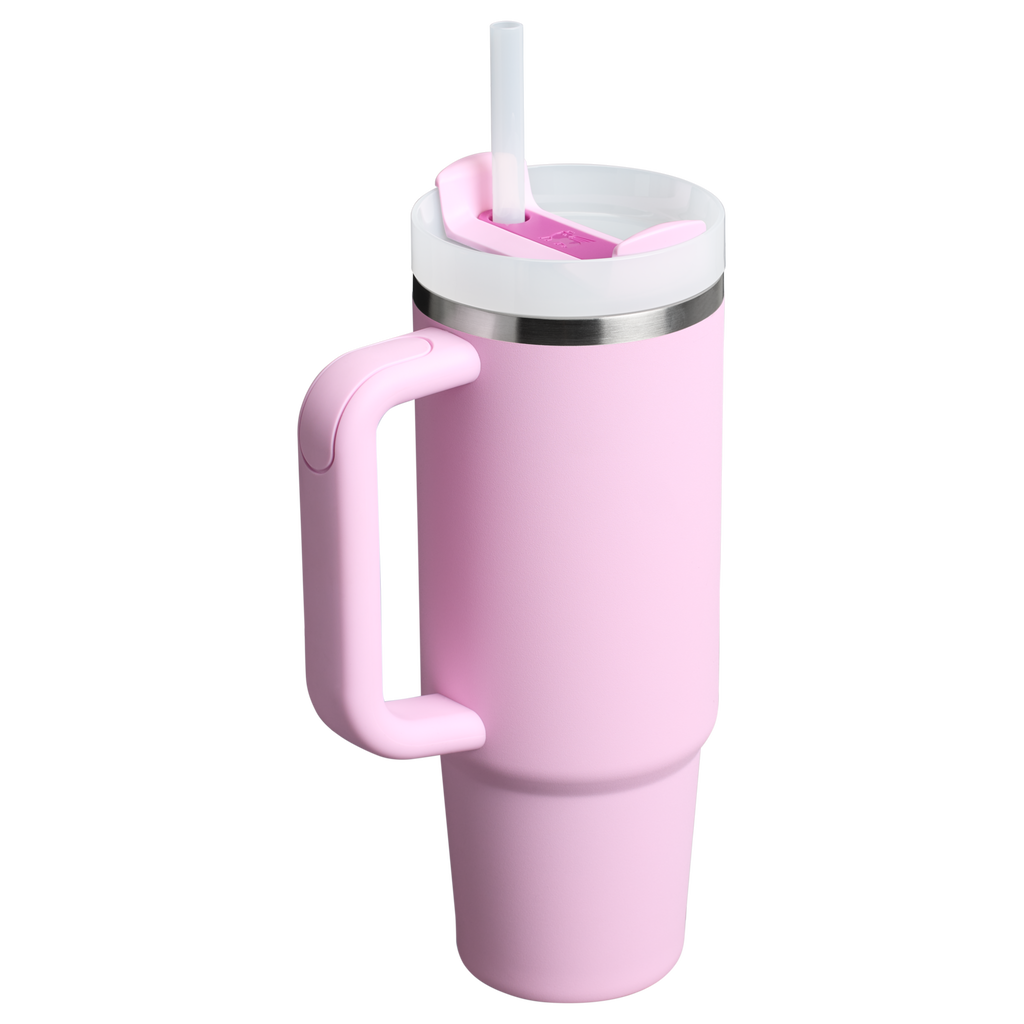 Insulated Travel The Quencher H2.0 Flowstate Tumbler | Stanley Create D331C - Double-Wall Vacuum Insulated Travel Tumbler with Straw Detail