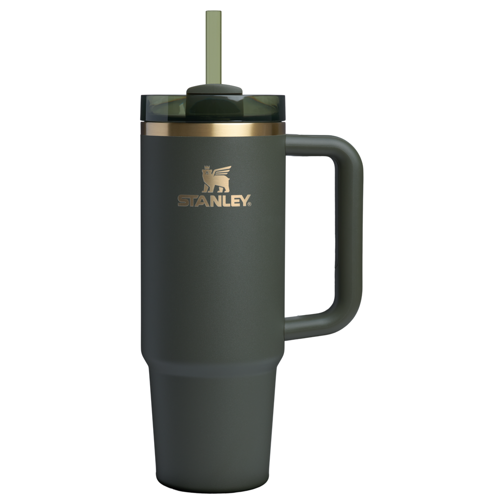 Insulated Travel The Quencher H2.0 Flowstate Tumbler | Stanley Create D331C - Double-Wall Vacuum Insulated Travel Tumbler with Straw Detail