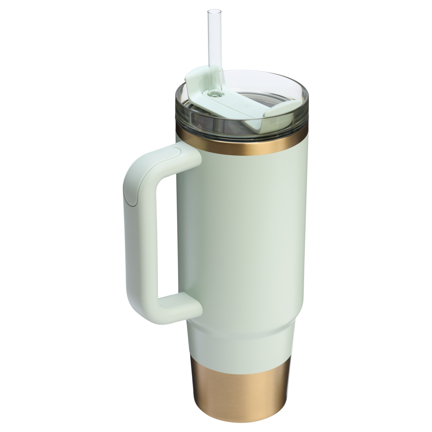 Insulated Travel The Quencher H2.0 Flowstate Tumbler | Stanley Create D331C - Double-Wall Vacuum Insulated Travel Tumbler with Straw Detail