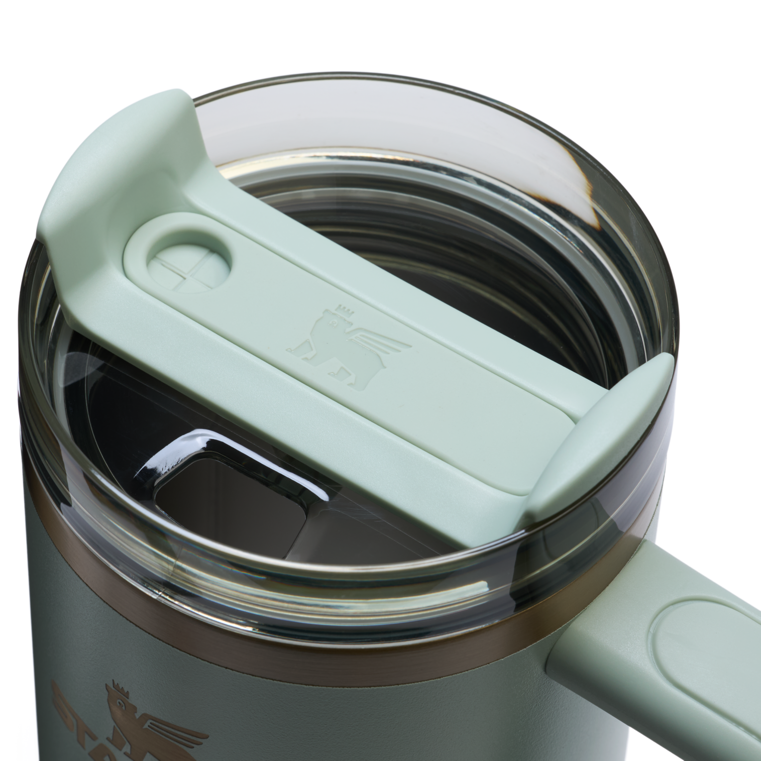 Insulated Travel The Quencher H2.0 Flowstate Tumbler | Stanley Create D331C - Double-Wall Vacuum Insulated Travel Tumbler with Straw Detail