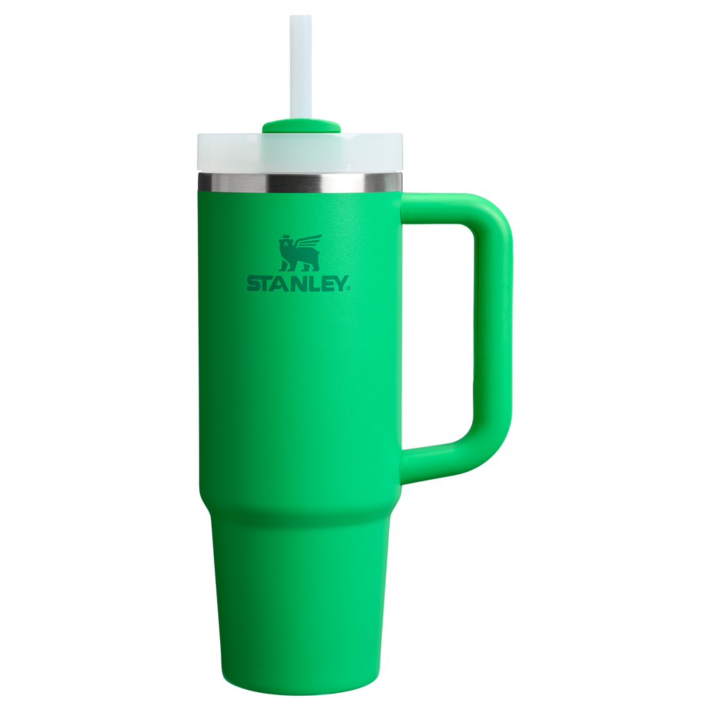 Insulated Travel The Quencher H2.0 Flowstate Tumbler | Stanley Create D331C - Double-Wall Vacuum Insulated Travel Tumbler with Straw - Meadow