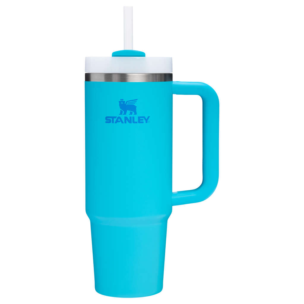 Insulated Travel The Quencher H2.0 Flowstate Tumbler | Stanley Create D331C - Double-Wall Vacuum Insulated Travel Tumbler with Straw Detail
