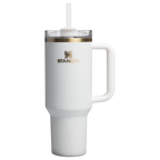 Splash-Resistant FlowState The Quencher H2.0 Flowstate Tumbler D050X - 40oz Large Capacity Car-Cup Friendly Quencher - Cream Moon