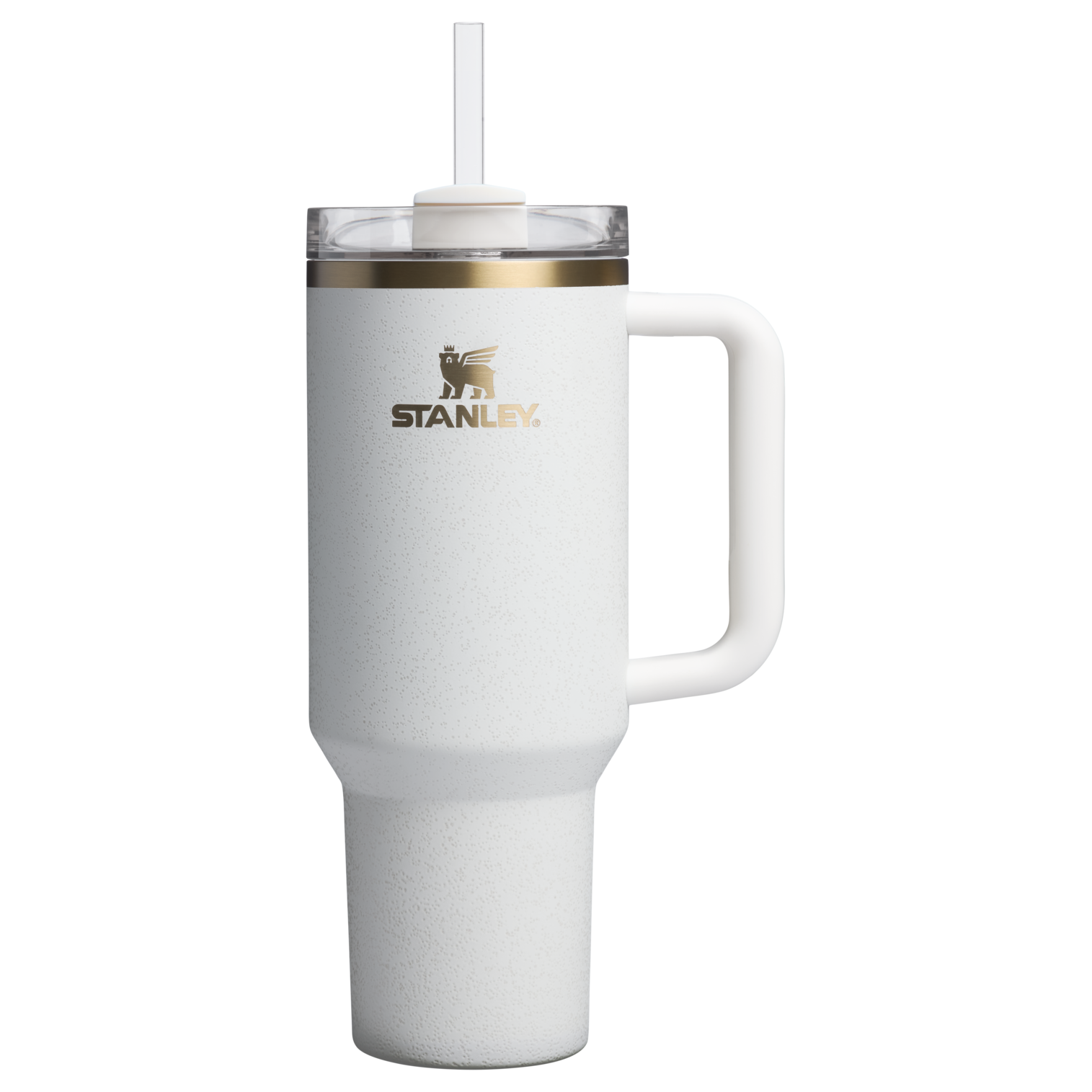 Splash-Resistant FlowState The Quencher H2.0 Flowstate Tumbler D050X - 40oz Large Capacity Car-Cup Friendly Quencher - Cream Moon