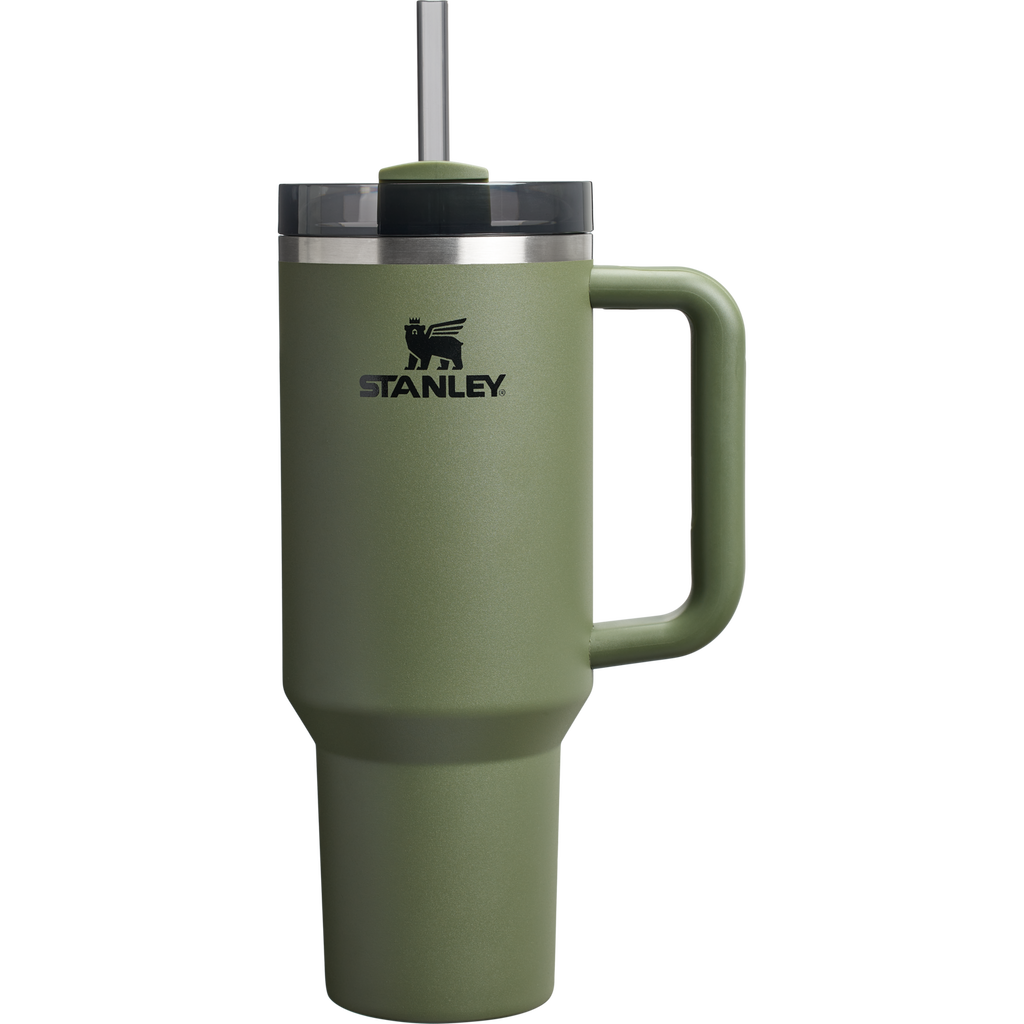 Splash-Resistant FlowState The Quencher H2.0 Flowstate Tumbler D050X - 40oz Large Capacity Car-Cup Friendly Quencher - Dried Pine