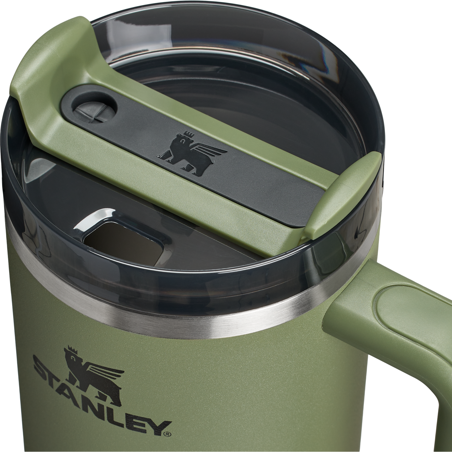 Car-Cup Friendly The Quencher H2.0 Flowstate Tumbler  | Stanley Create D332L - FlowState 3-Position Lid Insulated Travel Mug Detail