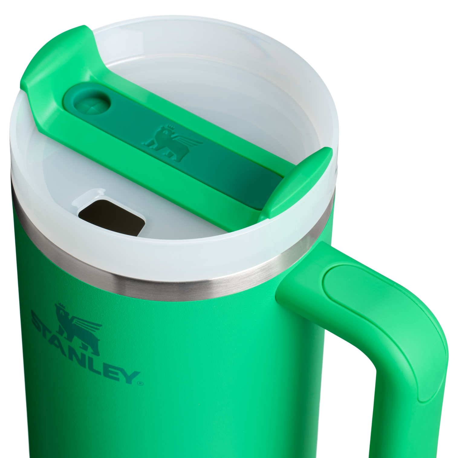 Car-Cup Friendly The Quencher H2.0 Flowstate Tumbler  | Stanley Create D332L - FlowState 3-Position Lid Insulated Travel Mug Detail