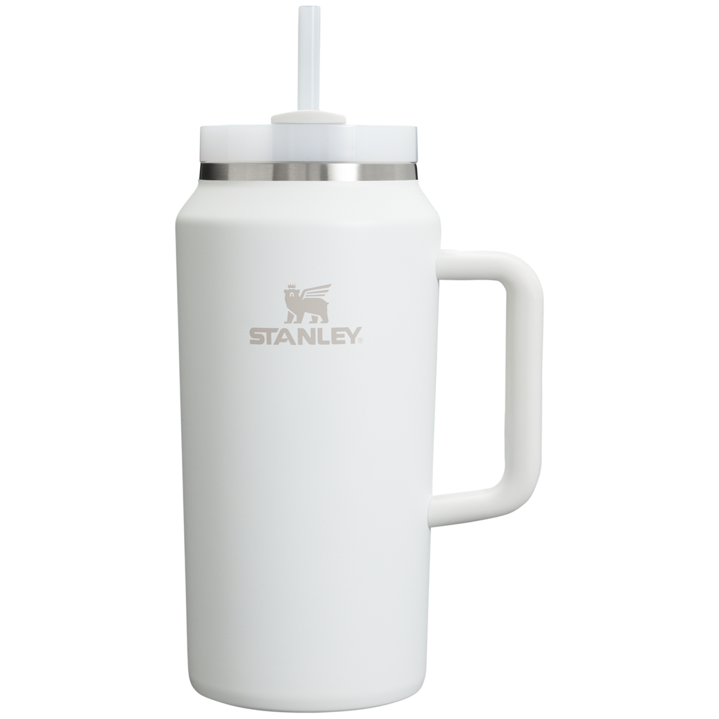 Large Capacity The Quencher H2.0 Flowstate Tumbler D033Q - Double-Wall Vacuum Insulated Travel Tumbler with Straw - Frost