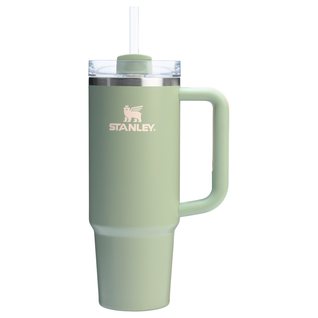 Insulated Travel The Quencher H2.0 Flowstate Tumbler | Stanley Create D331C - Double-Wall Vacuum Insulated Travel Tumbler with Straw Detail