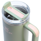 Insulated Travel The Quencher H2.0 Flowstate Tumbler | Stanley Create D331C - Double-Wall Vacuum Insulated Travel Tumbler with Straw Detail