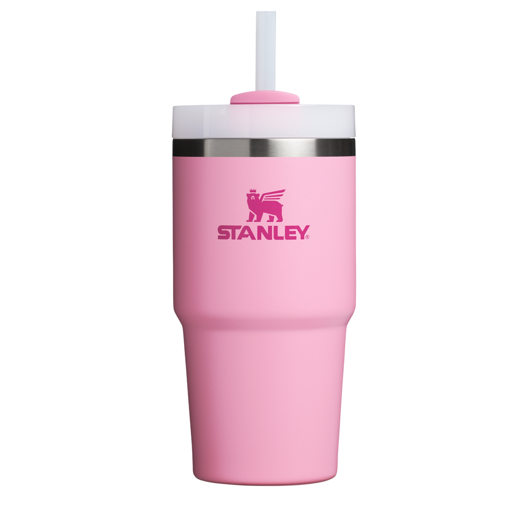 Car-Cup Friendly The Quencher H2.0 Flowstate Tumbler | Stanley Create D330L - Premium Stainless Steel Straw Cup for All-Day Hydration - Rose Quartz 2.0