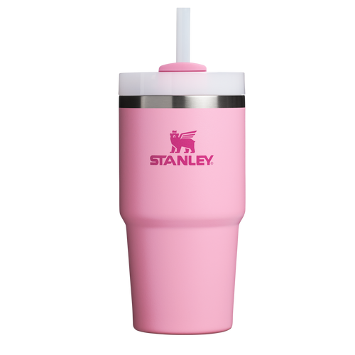 Car-Cup Friendly The Quencher H2.0 Flowstate Tumbler | Stanley Create D330L - Premium Stainless Steel Straw Cup for All-Day Hydration - Rose Quartz 2.0